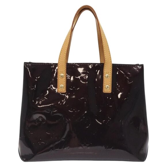 LOUIS VUITTON Monogram Vernis Reade PM Hand Bag Amarante - Picture 2 of 15